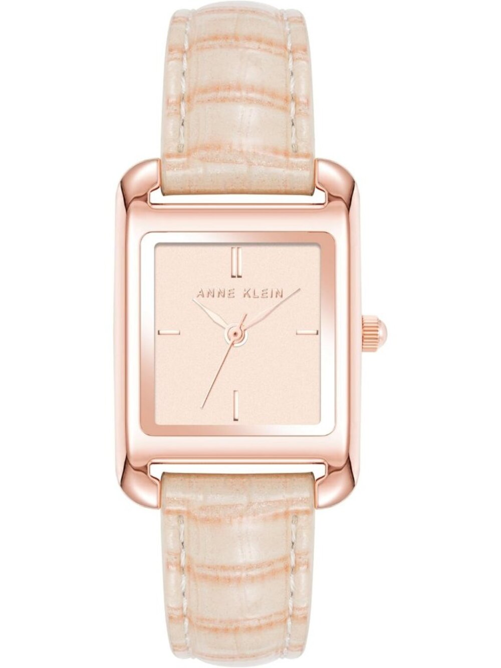 Shiny Croco-Grain Leather Strap Watch for Women - Elegant & Stylish Timepiece